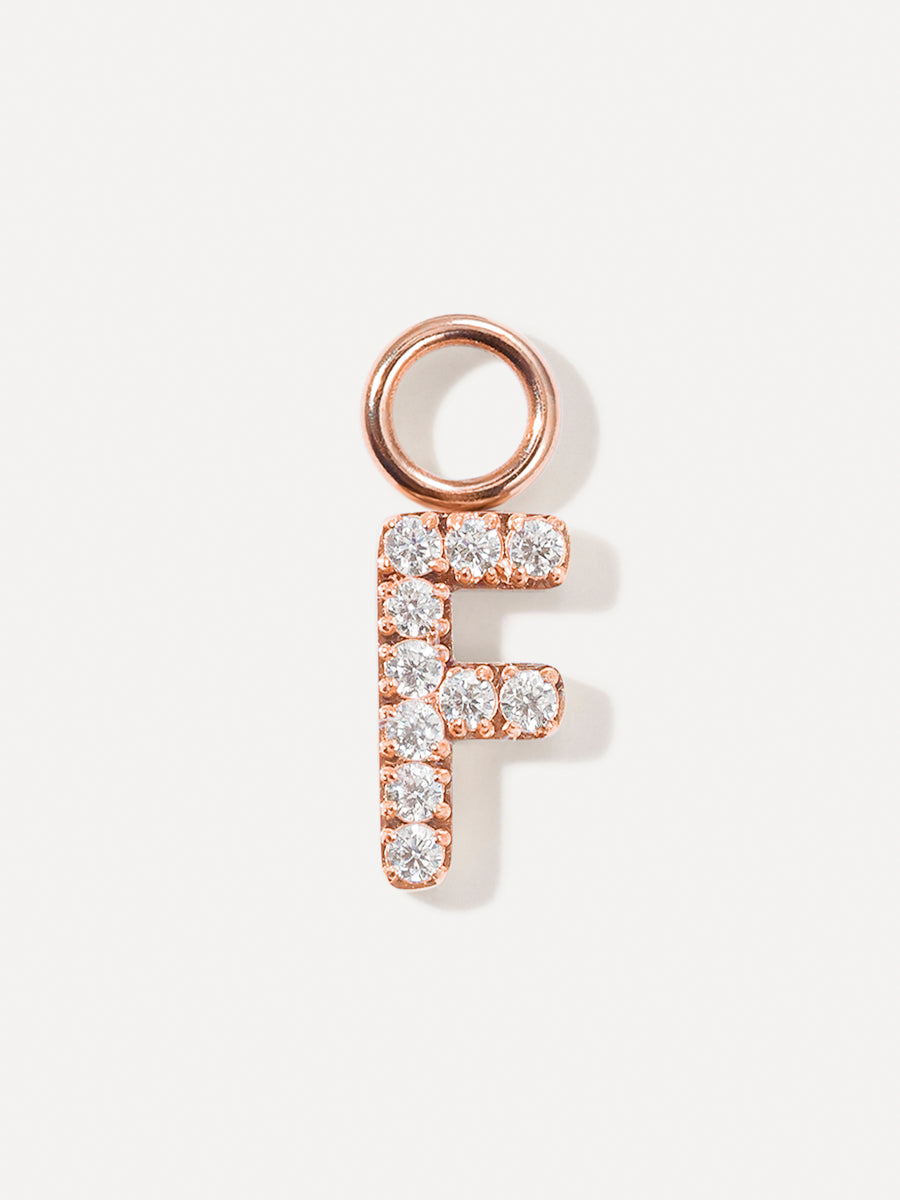 Dazzling Letter Earring Charms