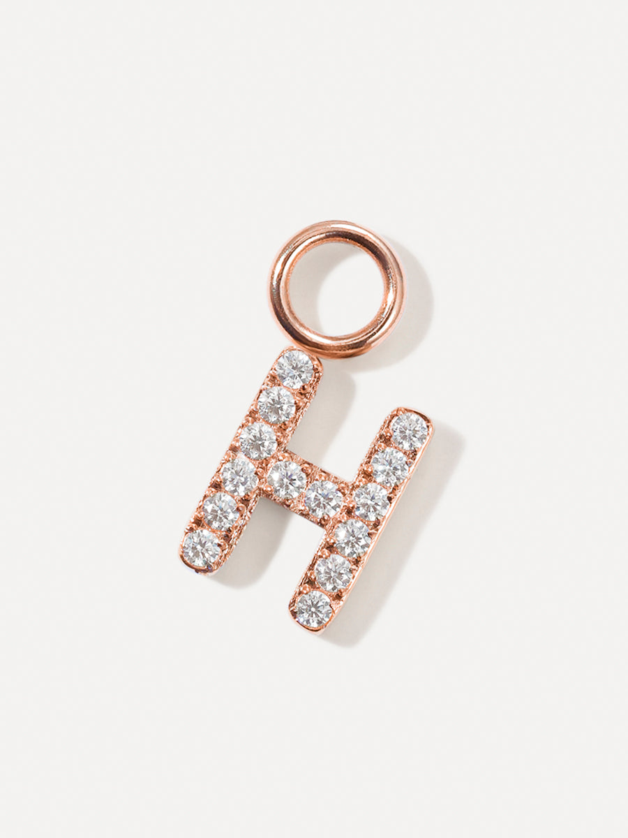 Dazzling Letter Earring Charms