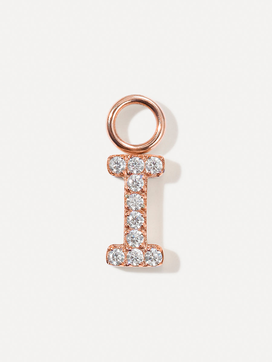 Dazzling Letter Earring Charms