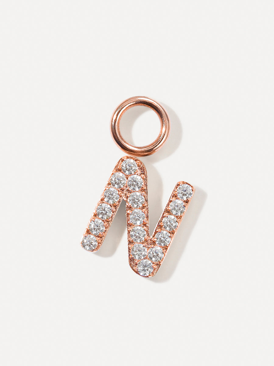 Dazzling Letter Earring Charms