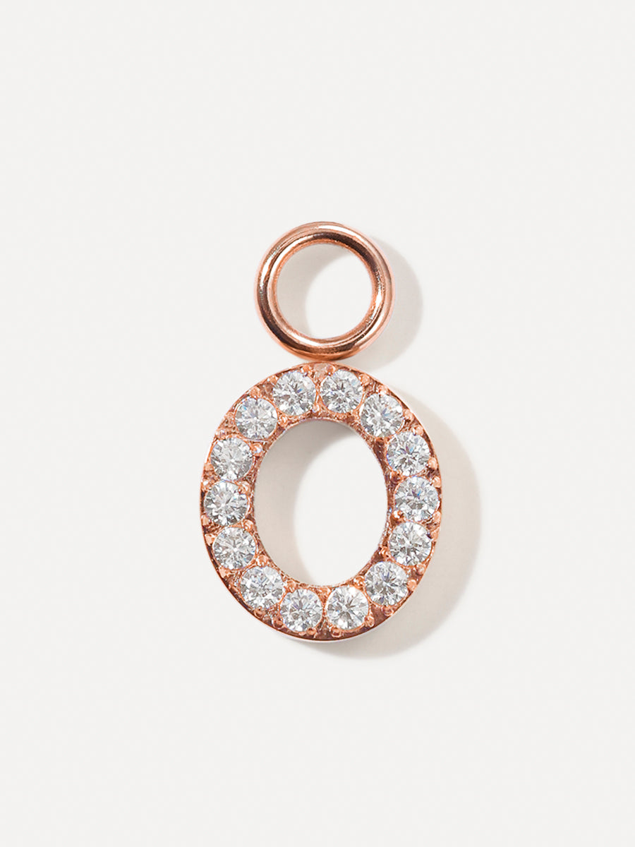 Dazzling Letter Earring Charms