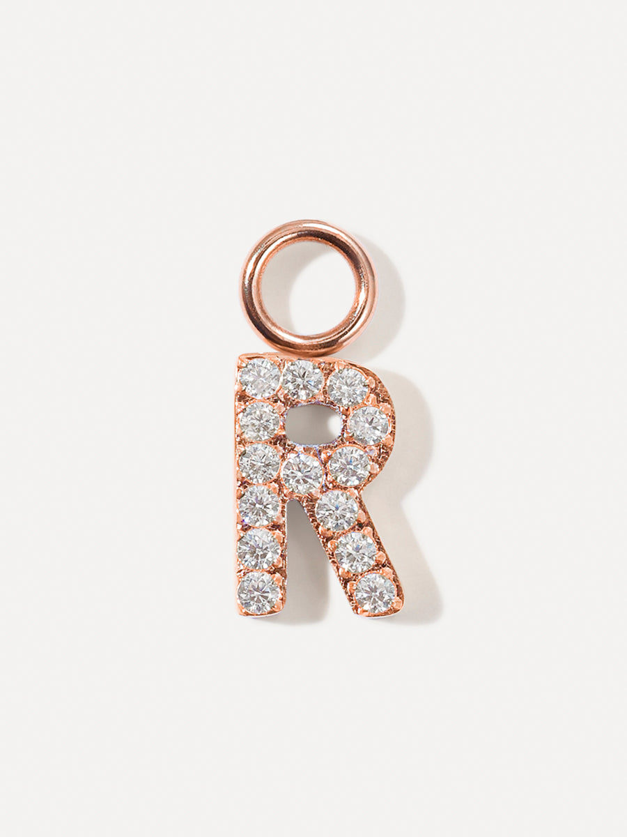 Dazzling Letter Earring Charms