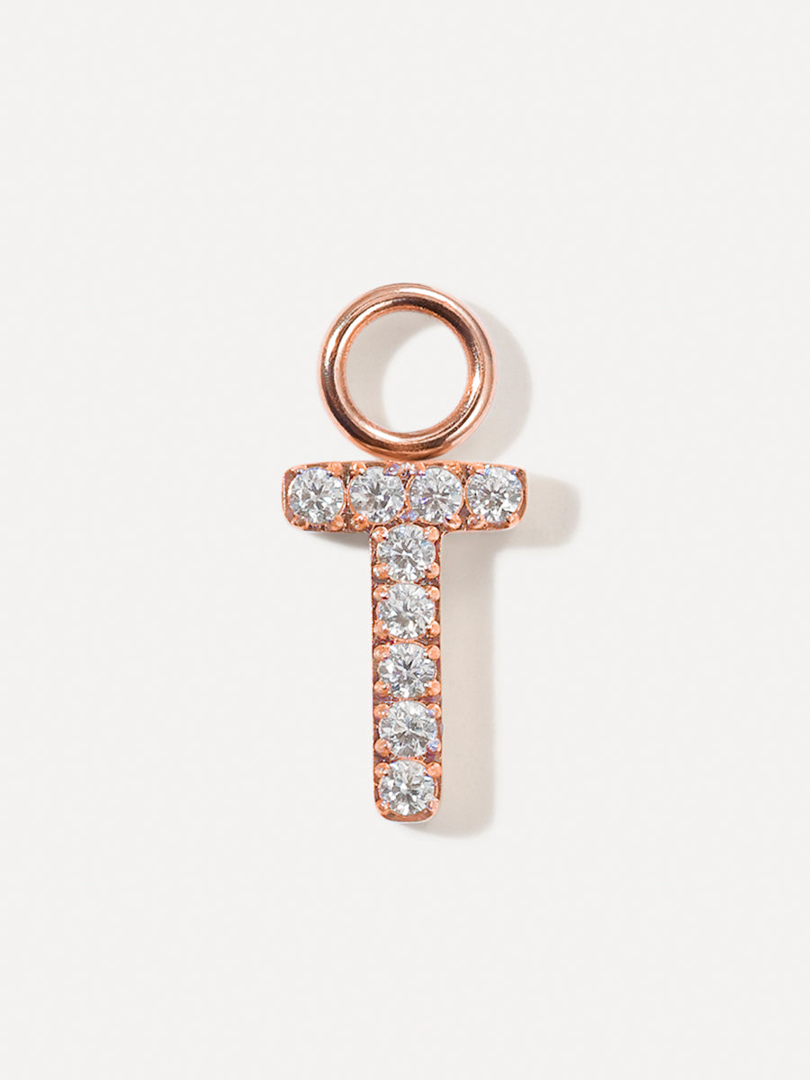 Dazzling Letter Earring Charms