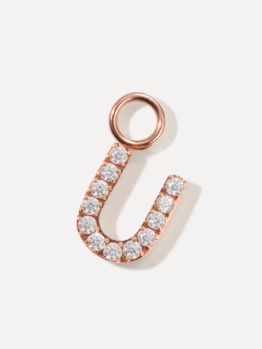 Dazzling Letter Earring Charms