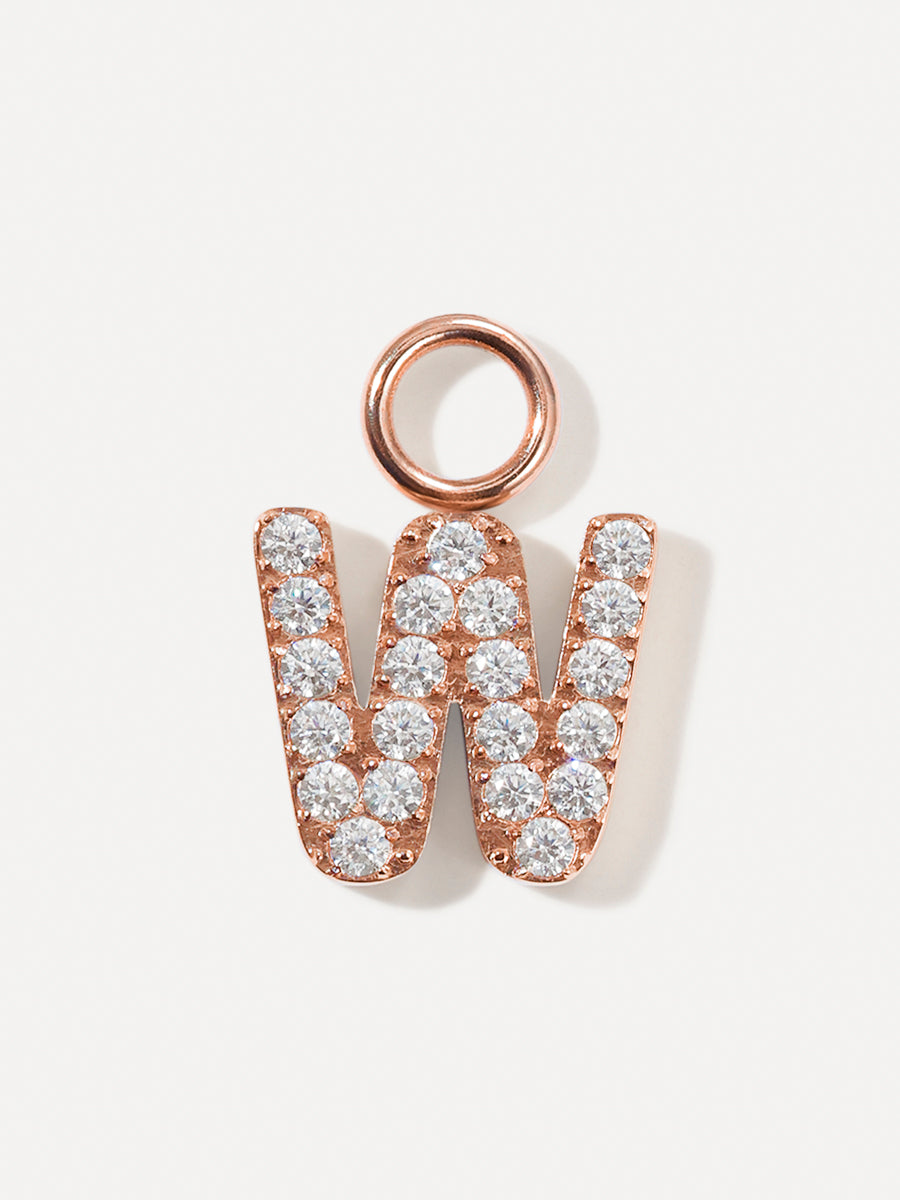 Dazzling Letter Earring Charms