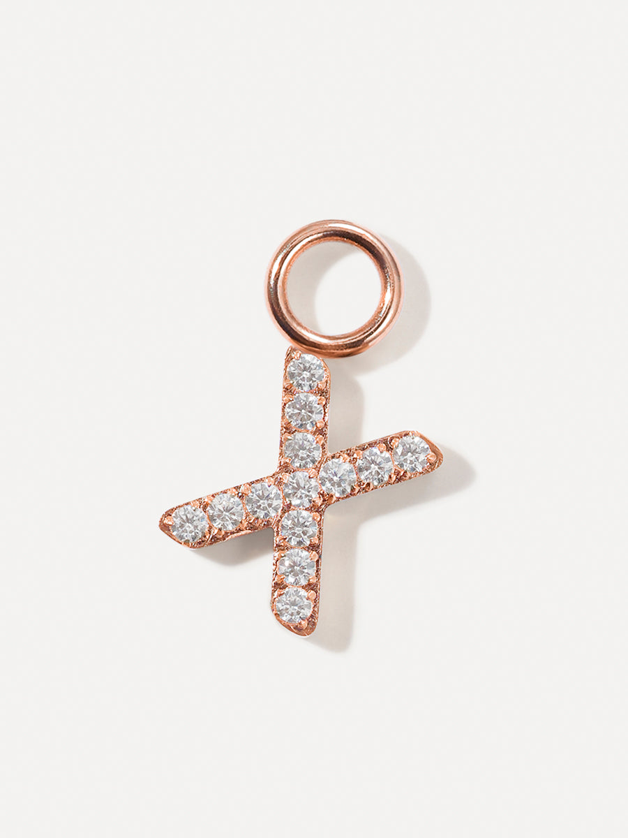 Dazzling Letter Earring Charms