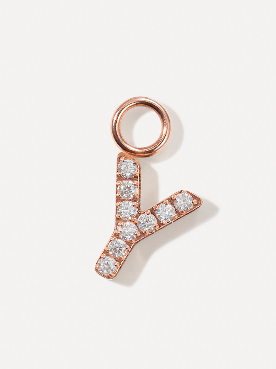 Dazzling Letter Earring Charms