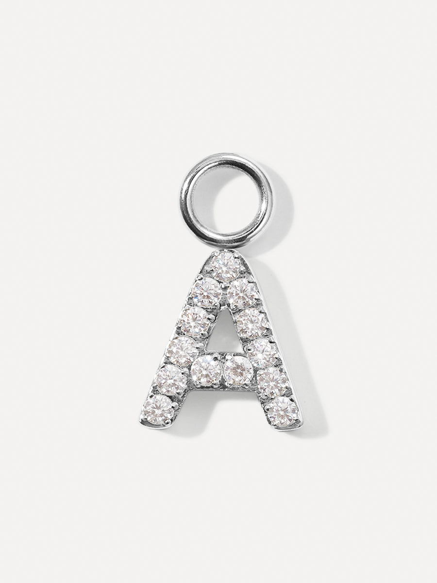 Dazzling Letter Earring Charms