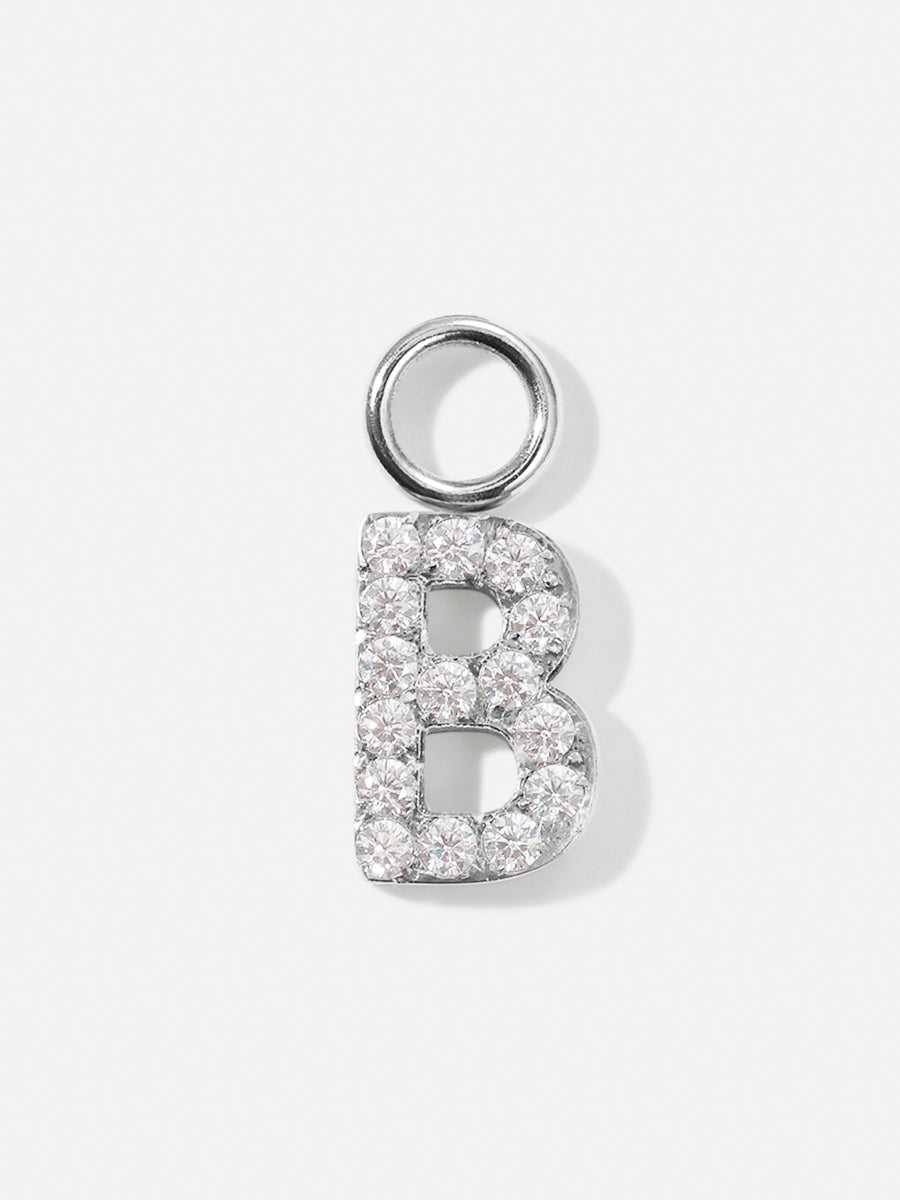 Dazzling Letter Earring Charms