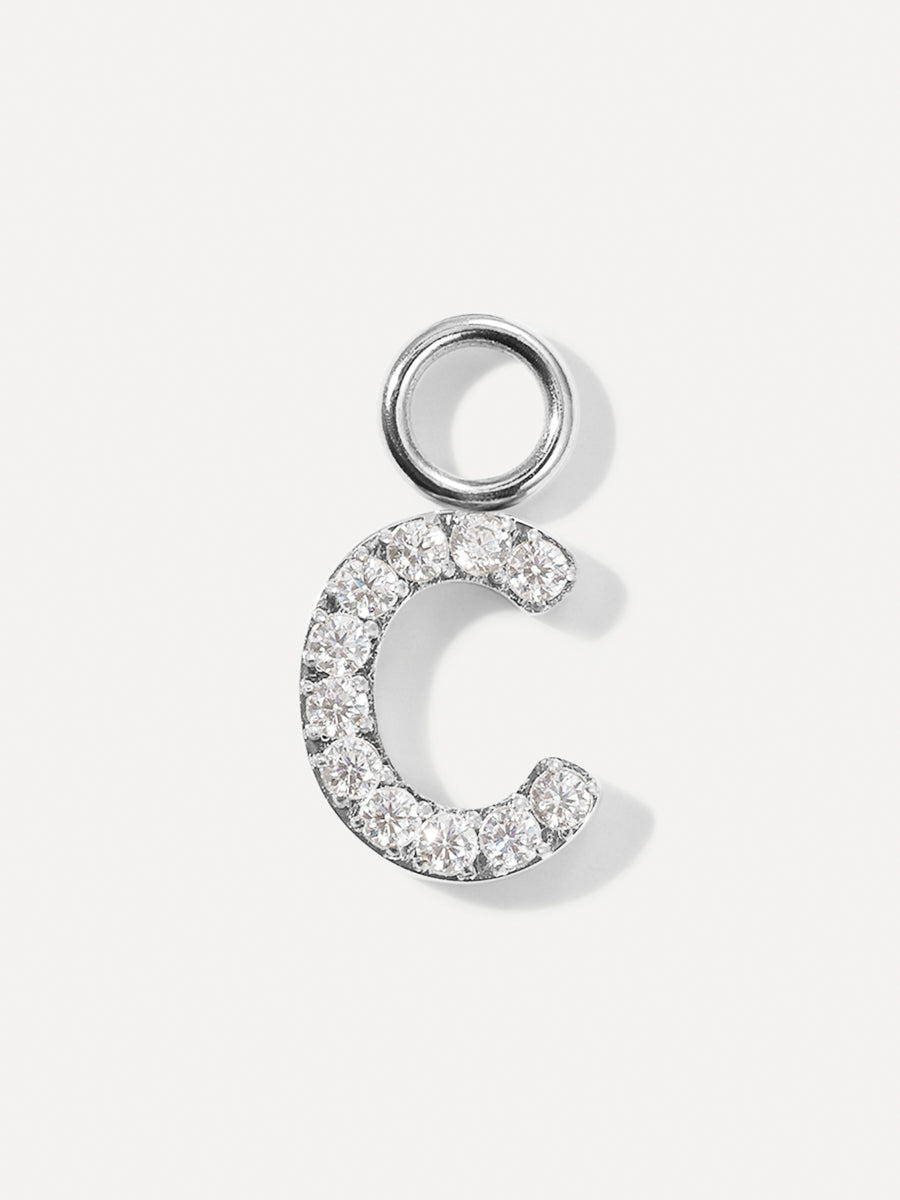 Dazzling Letter Earring Charms