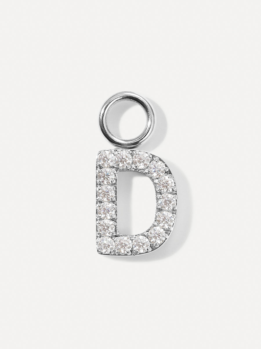 Dazzling Letter Earring Charms