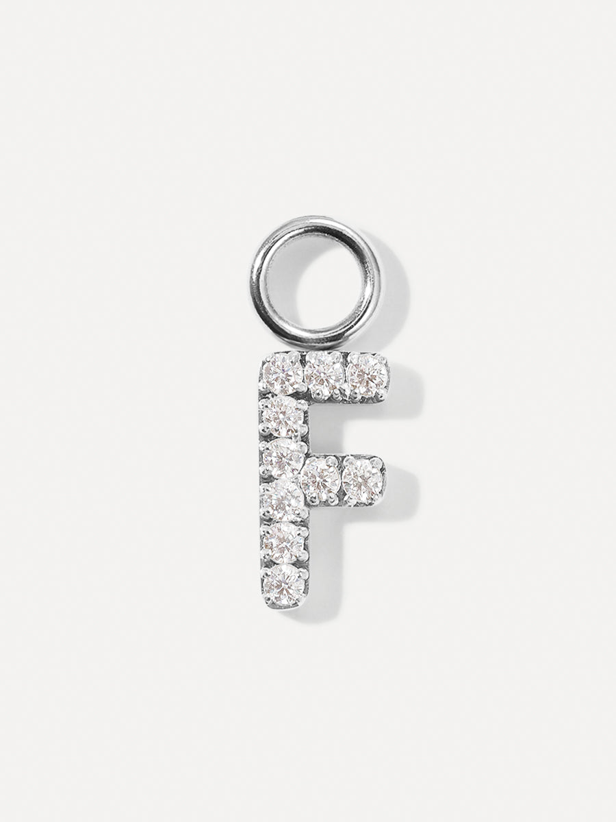 Dazzling Letter Earring Charms