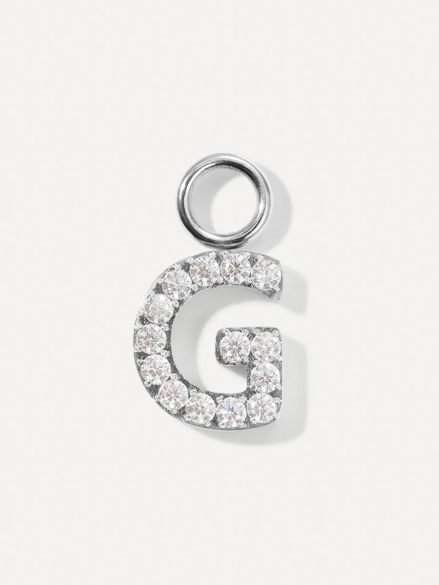 Dazzling Letter Earring Charms