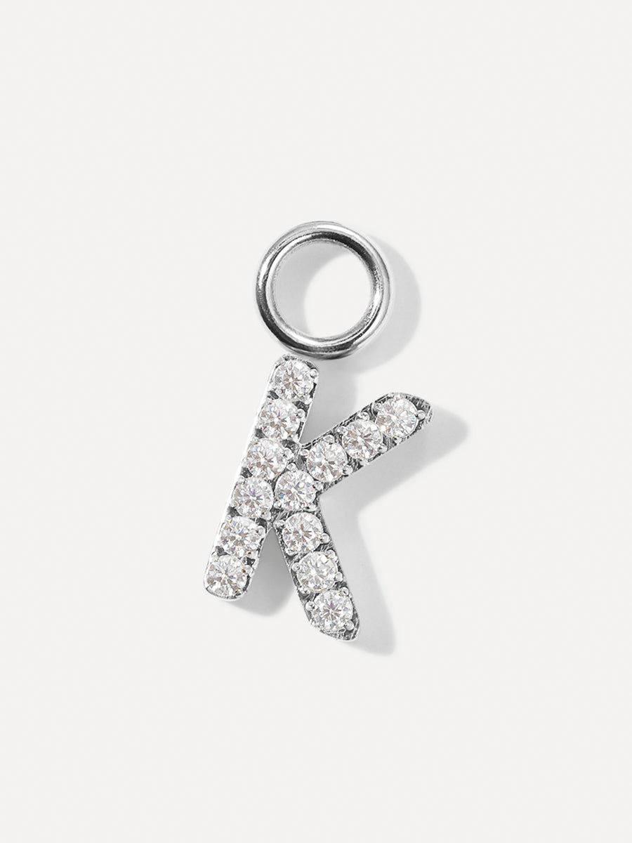 Dazzling Letter Earring Charms