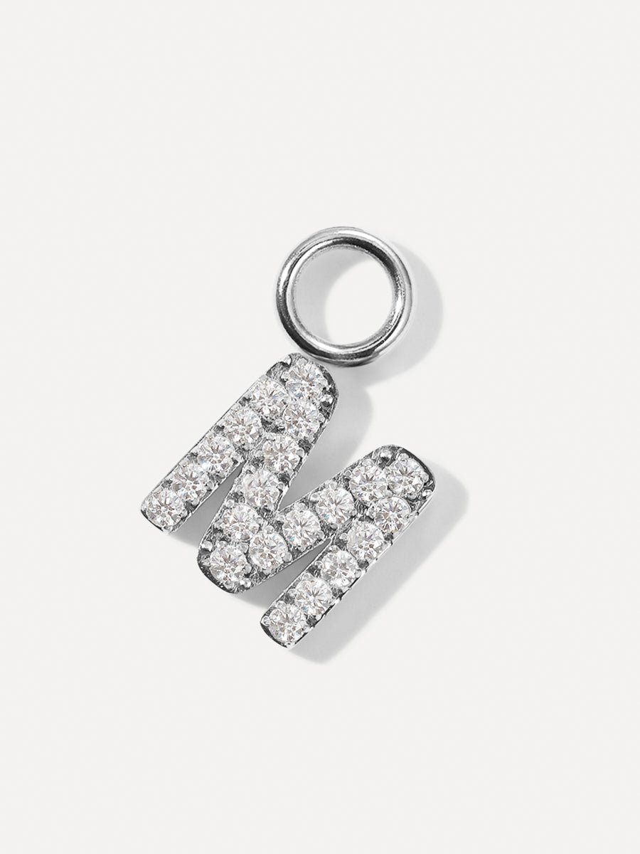 Dazzling Letter Ohrring-Charm - M