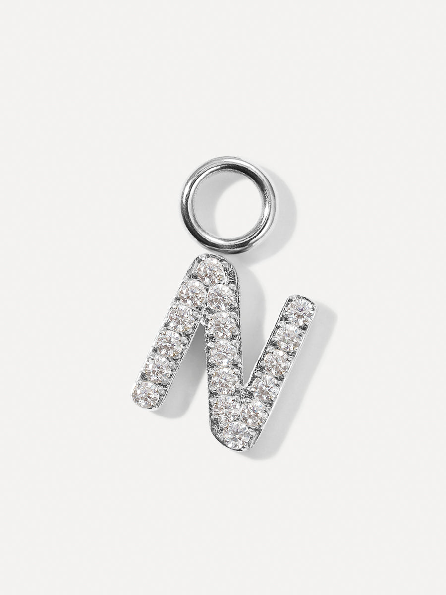 Dazzling Letter Earring Charms