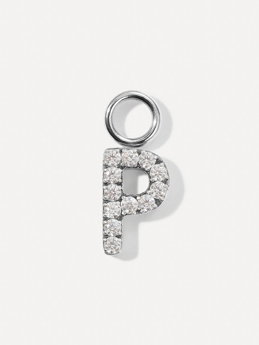 Dazzling Letter Earring Charms
