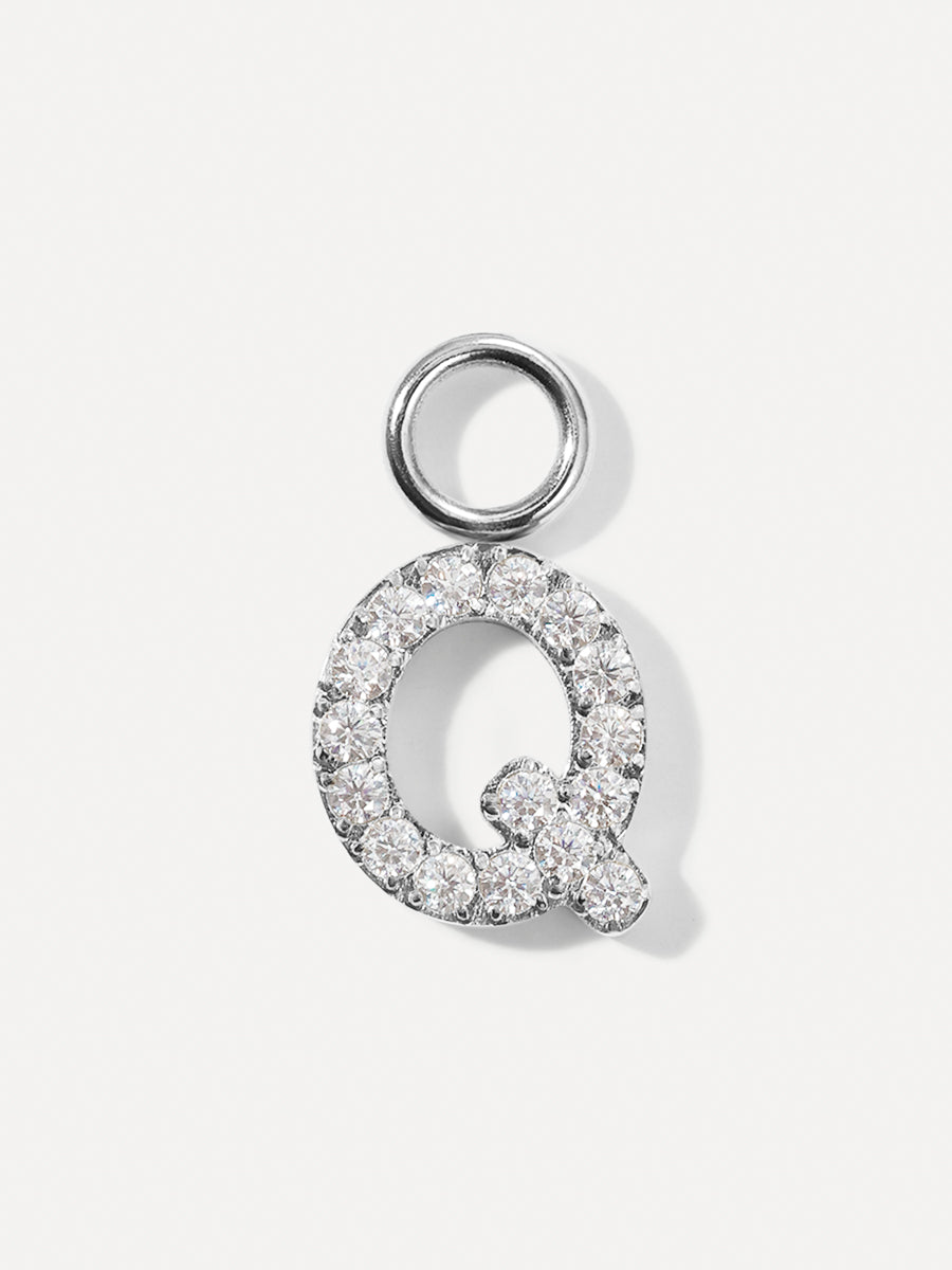 Dazzling Letter Earring Charms