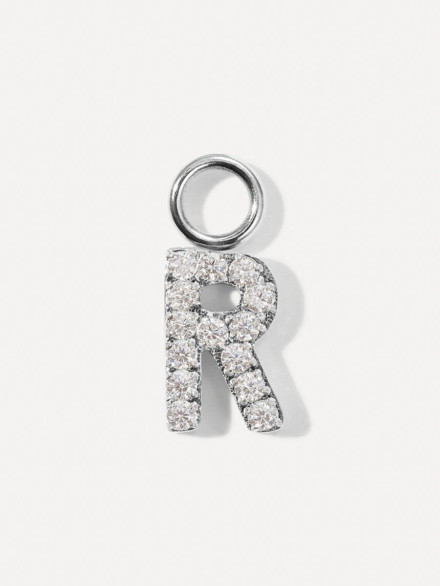 Dazzling Letter Earring Charms