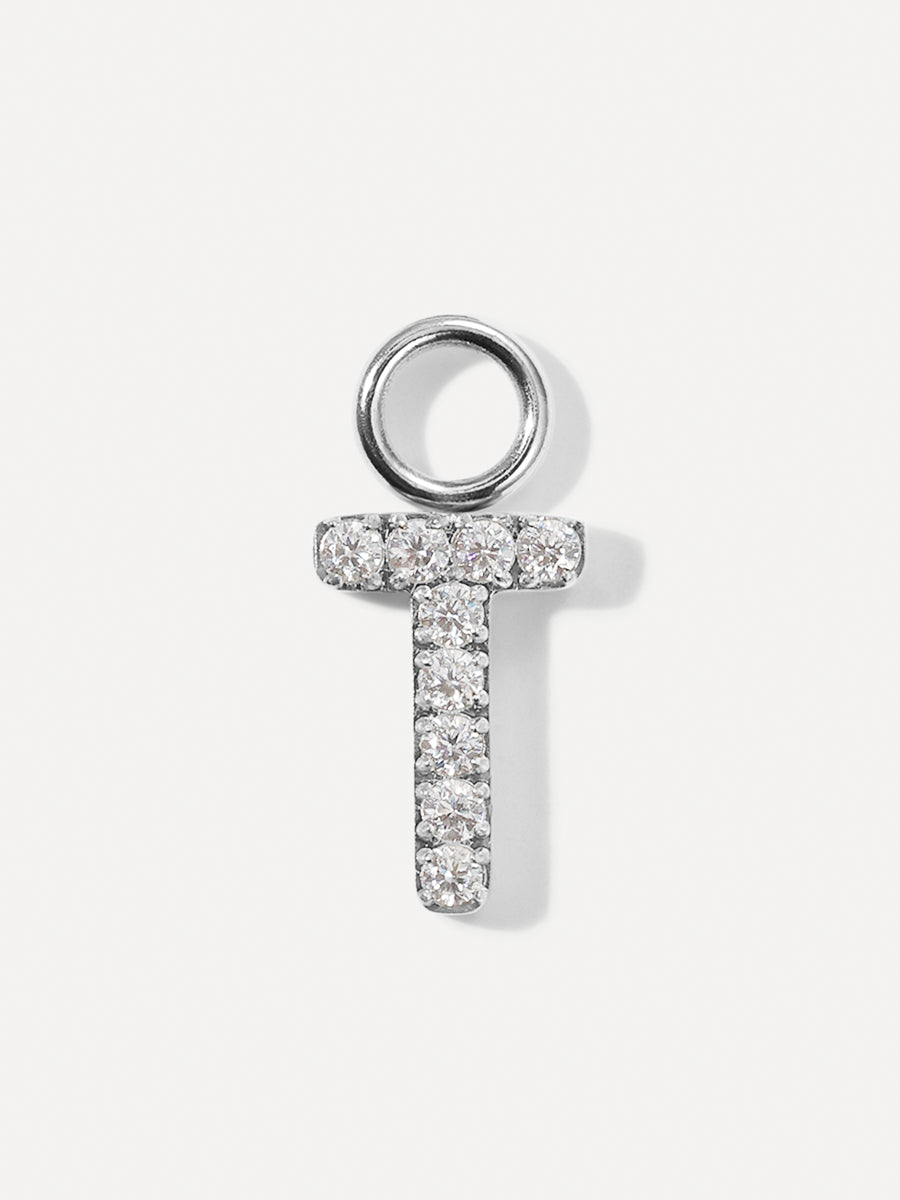 Dazzling Letter Earring Charms