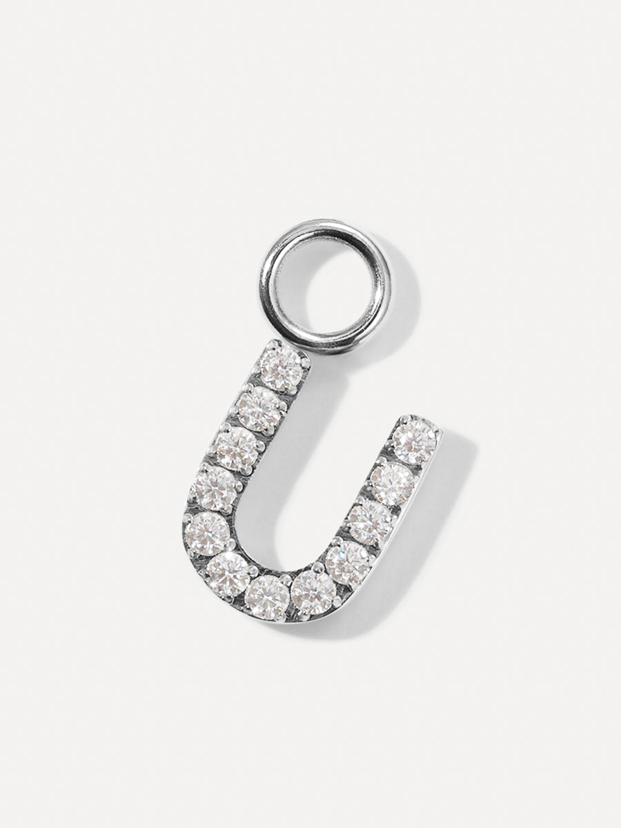 Dazzling Letter Earring Charms