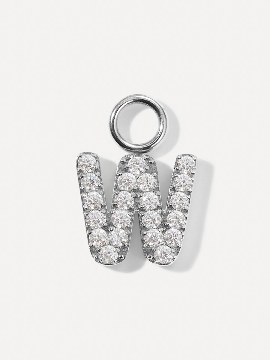 Dazzling Letter Earring Charms