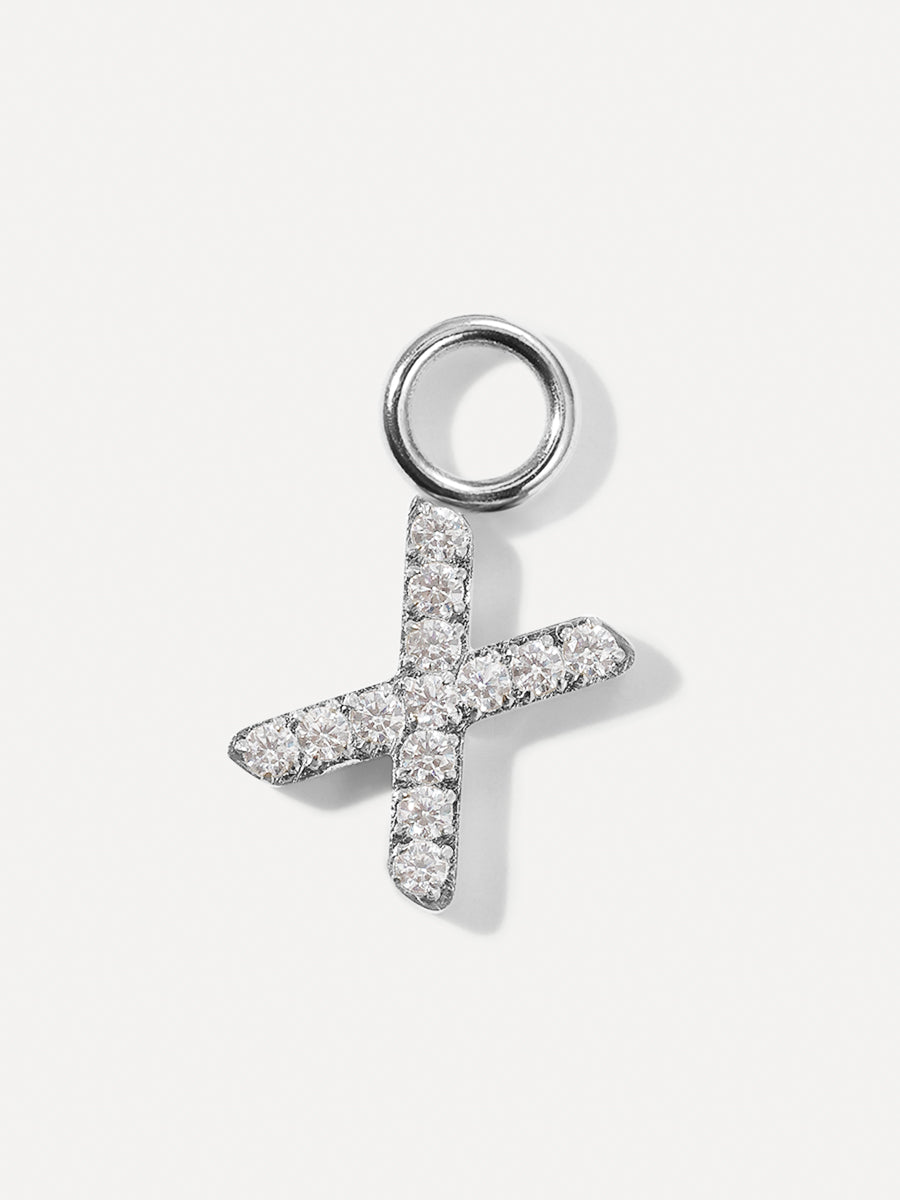 Dazzling Letter Earring Charms