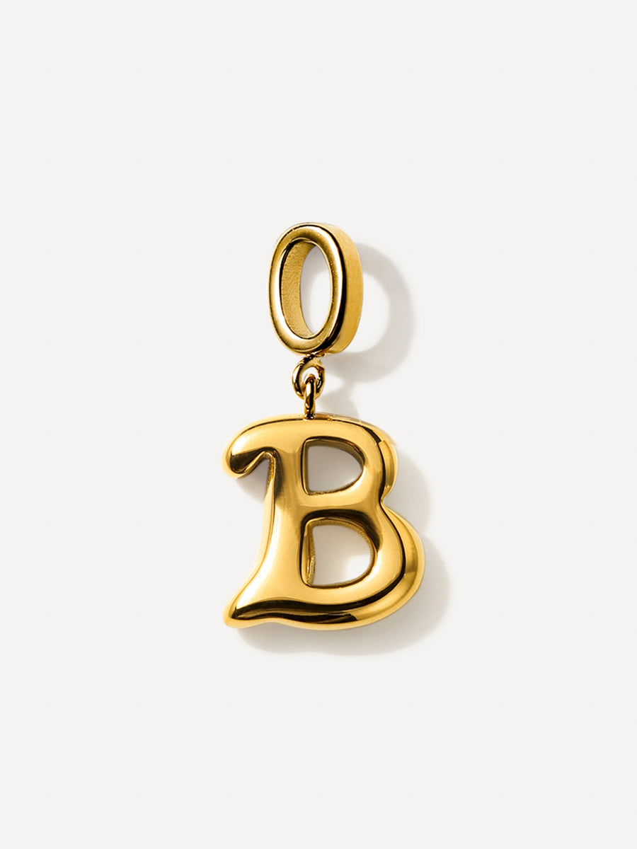 Puffy Letter Charm