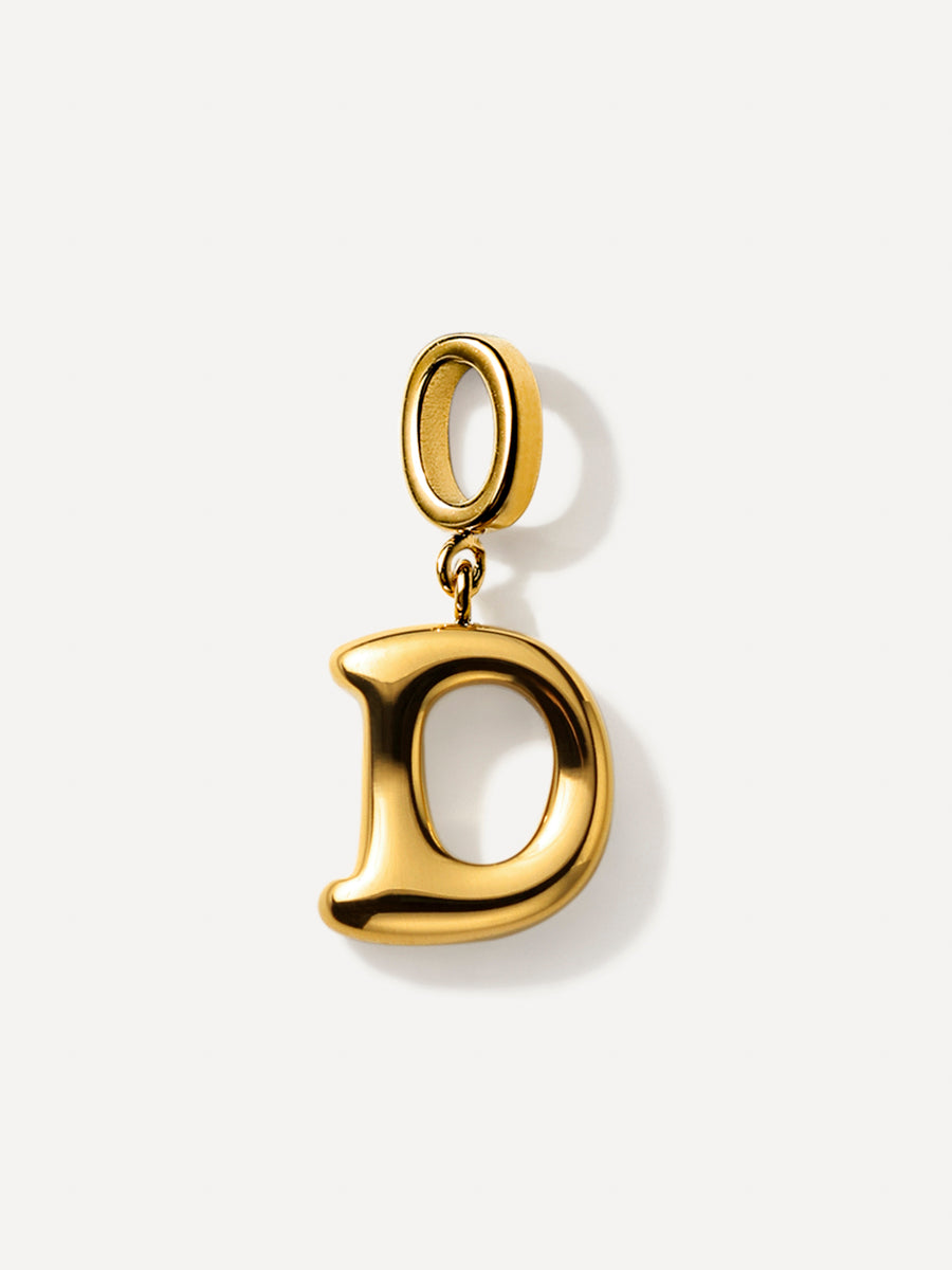 Puffy Letter Chain Charms