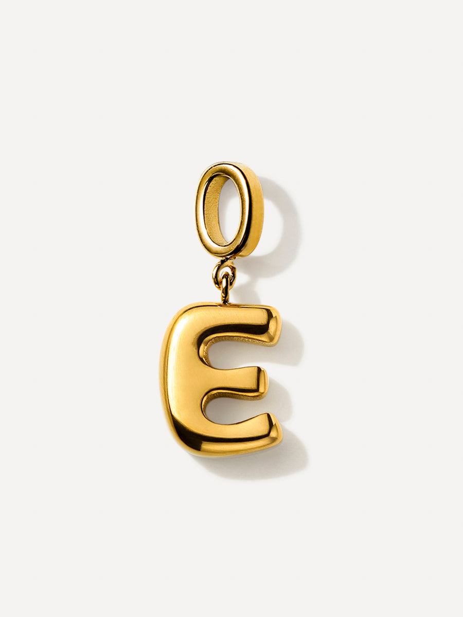 Puffy Letter Charm
