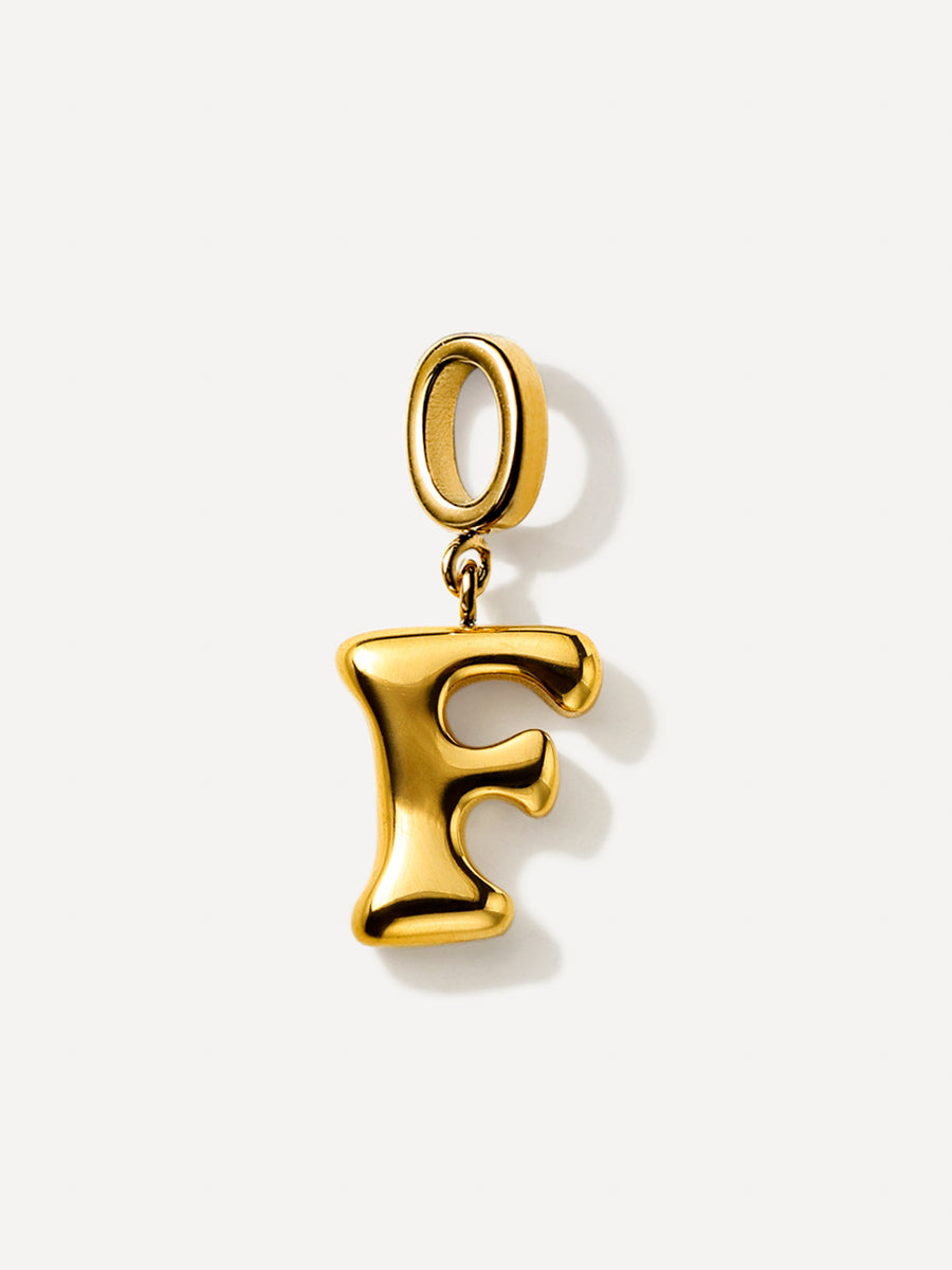 Puffy Letter Charm