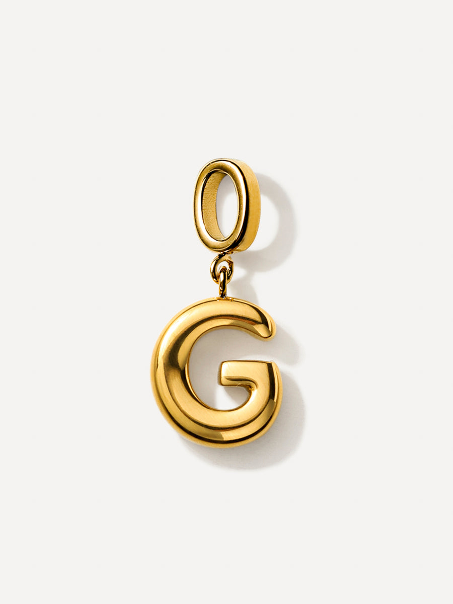 Puffy Letter Charm