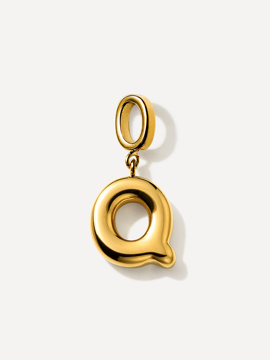 Puffy Letter Chain Charms