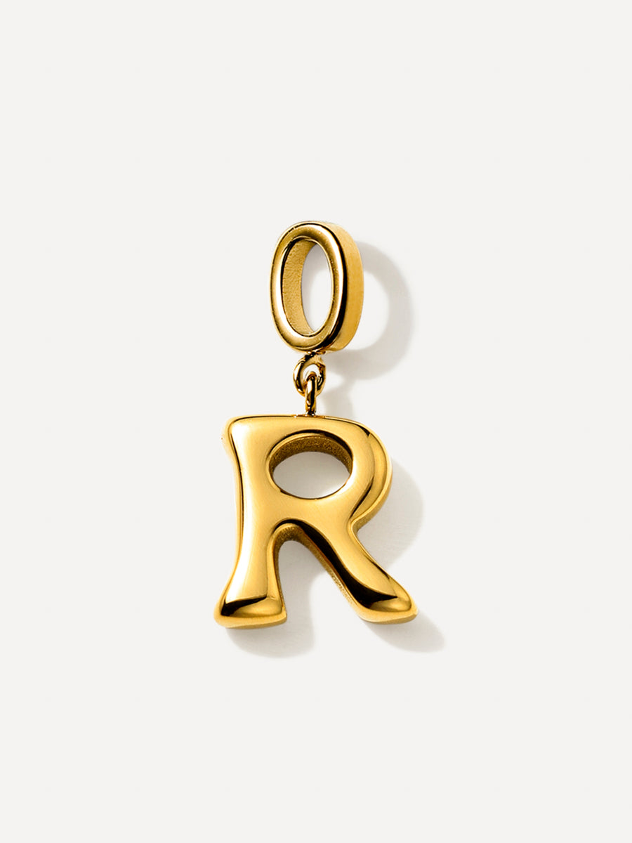 Puffy Letter Chain Charms