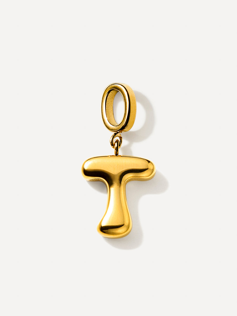 Puffy Letter Charm