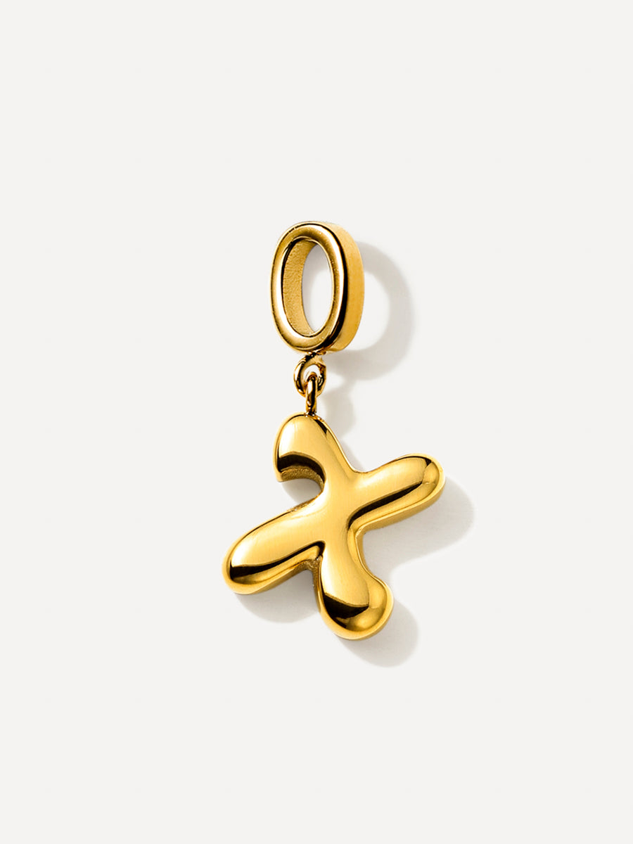 Puffy Letter Chain Charms