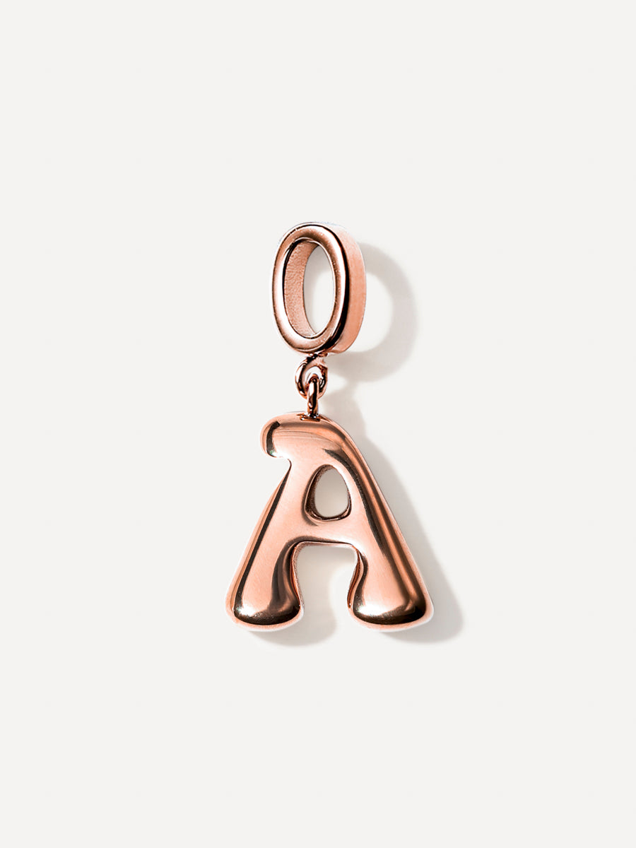 Puffy Letter Charm