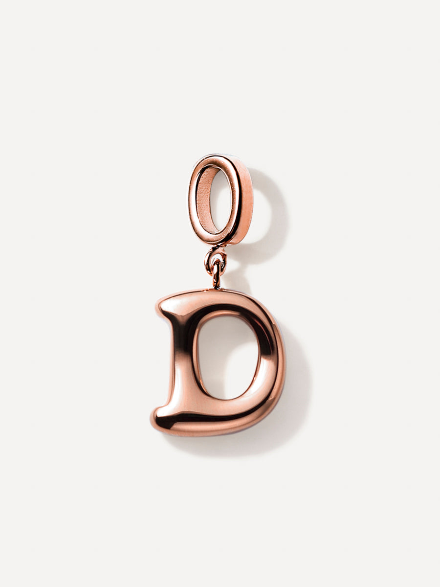 Puffy Letter Chain Charms