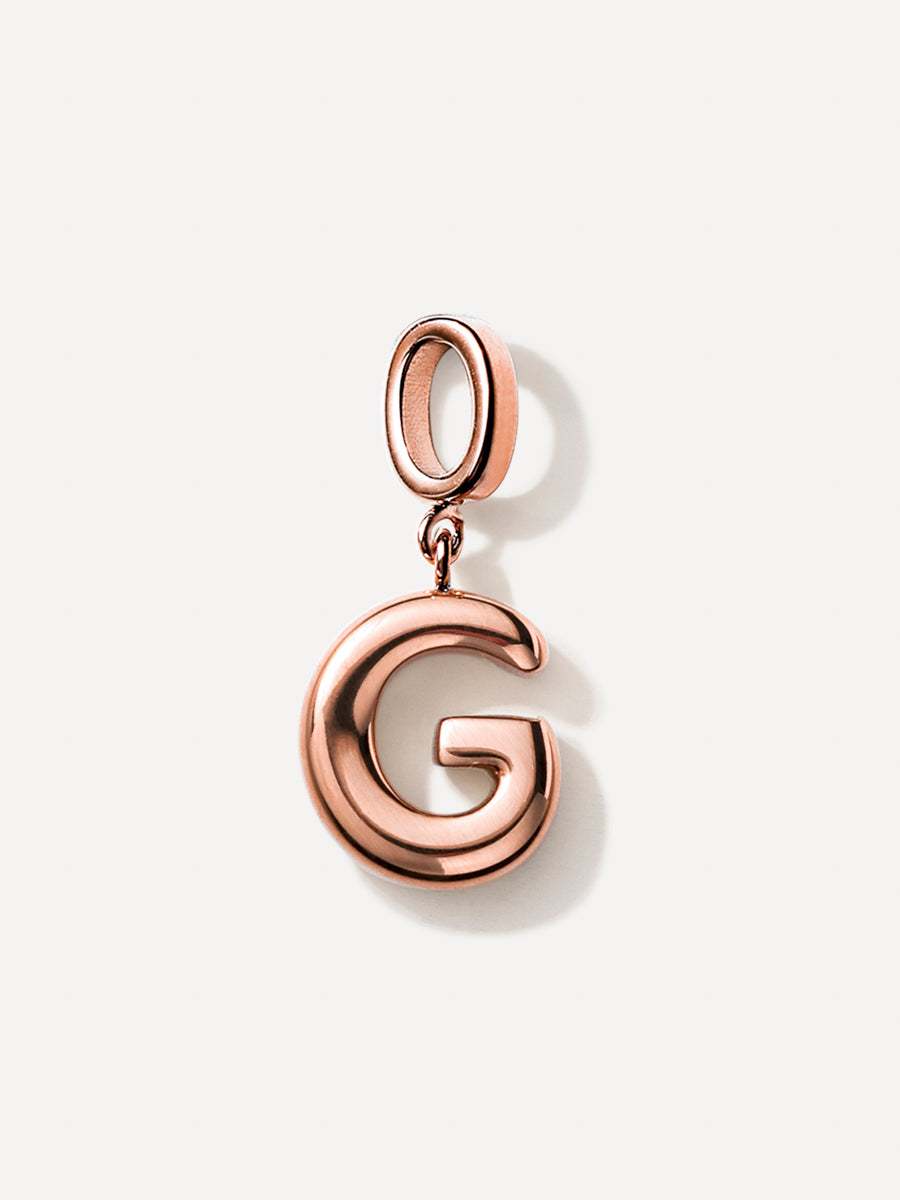 Puffy Letter Chain Charms