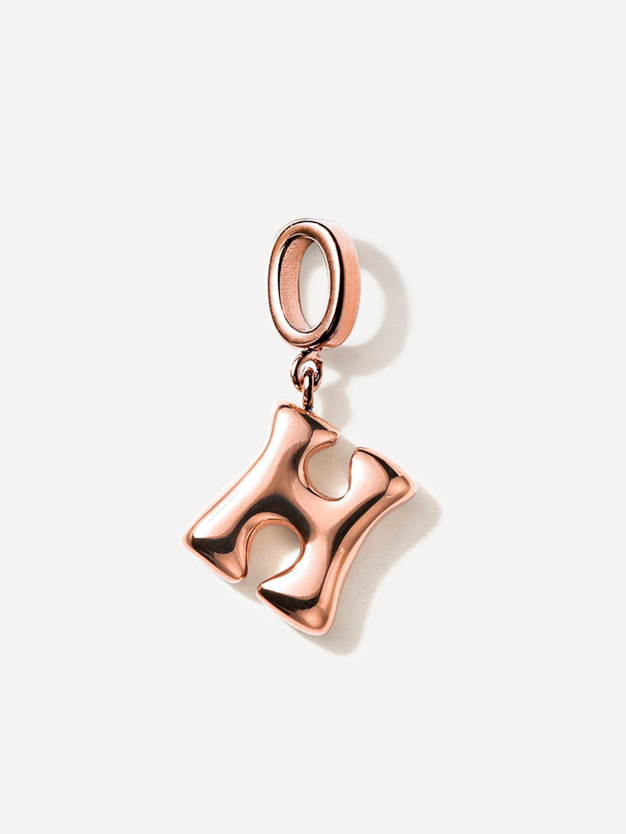 Puffy Letter Chain Charms