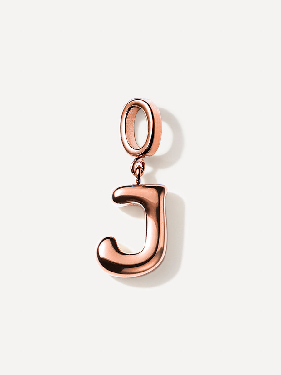 Puffy Letter Charm