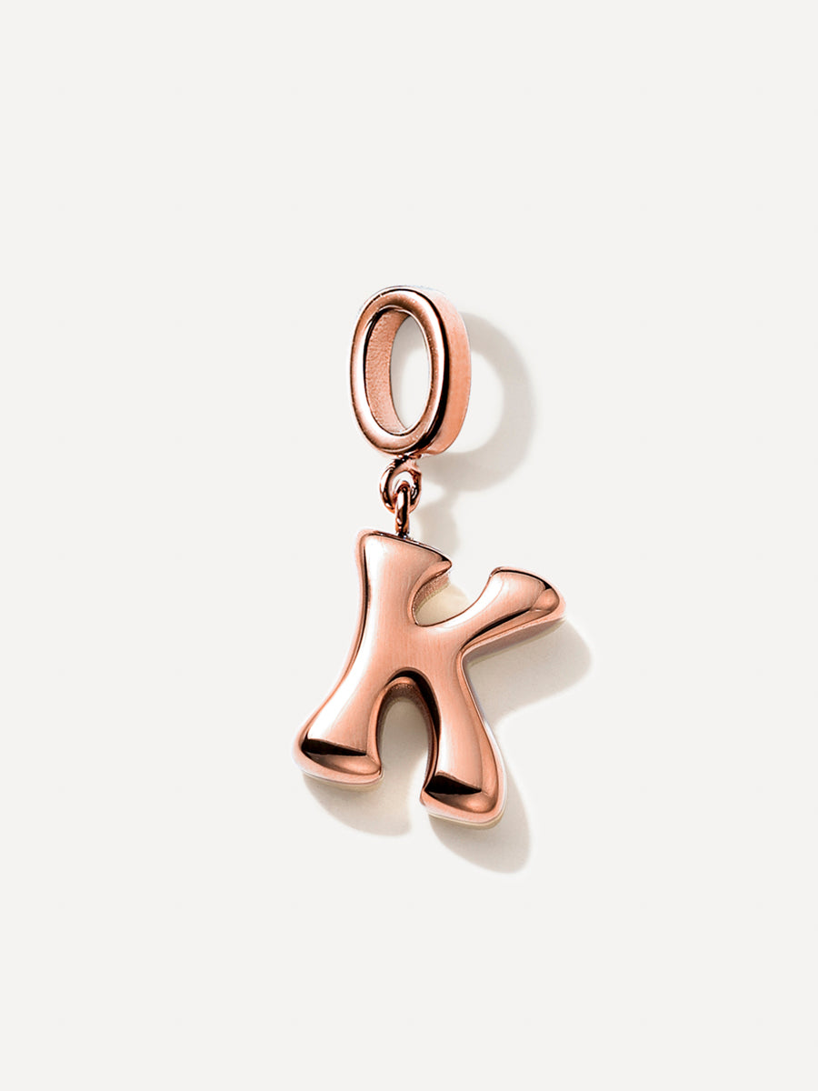 Puffy Letter Chain Charms