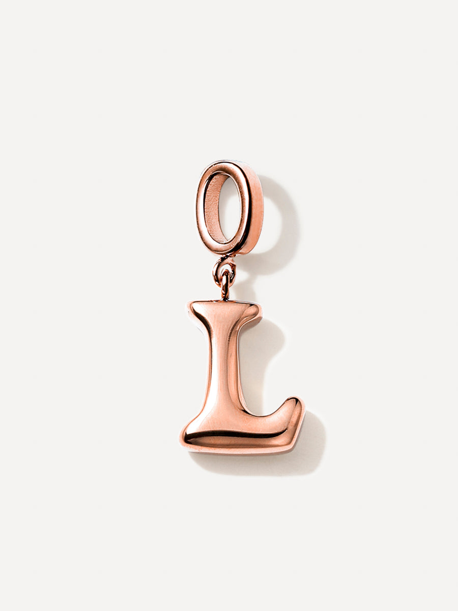 Puffy Letter Charm