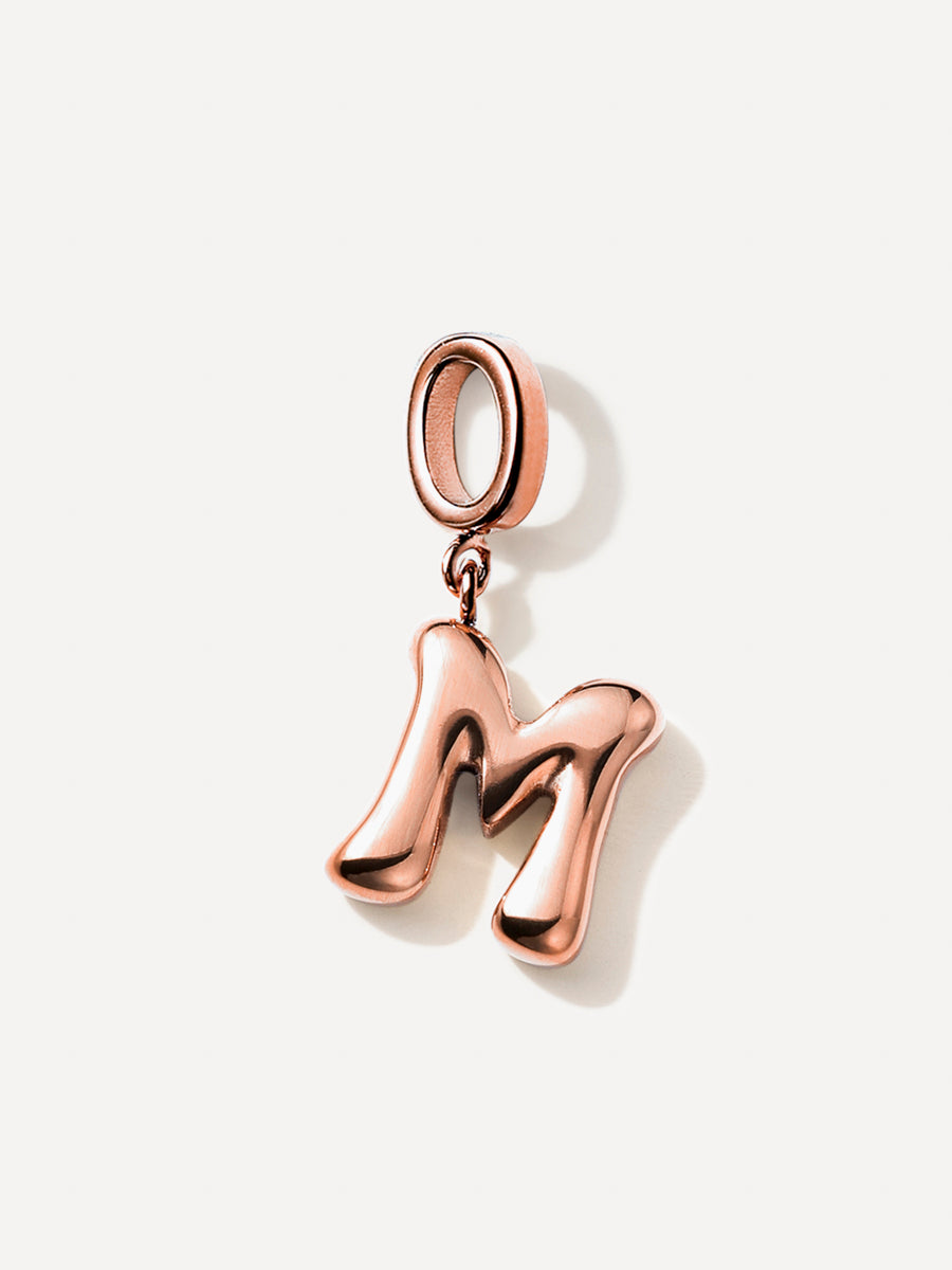 Puffy Letter Chain Charms