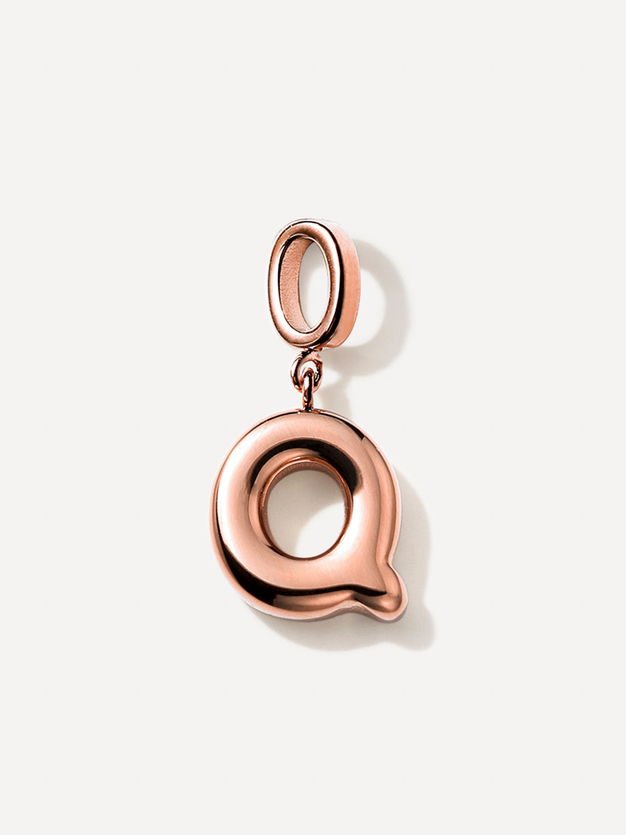 Puffy Letter Chain Charms