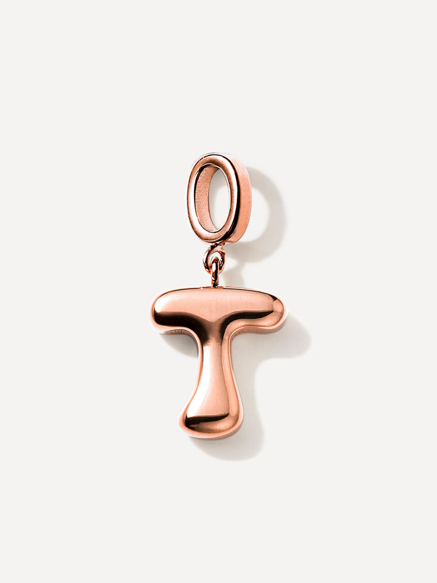 Puffy Letter Chain Charms