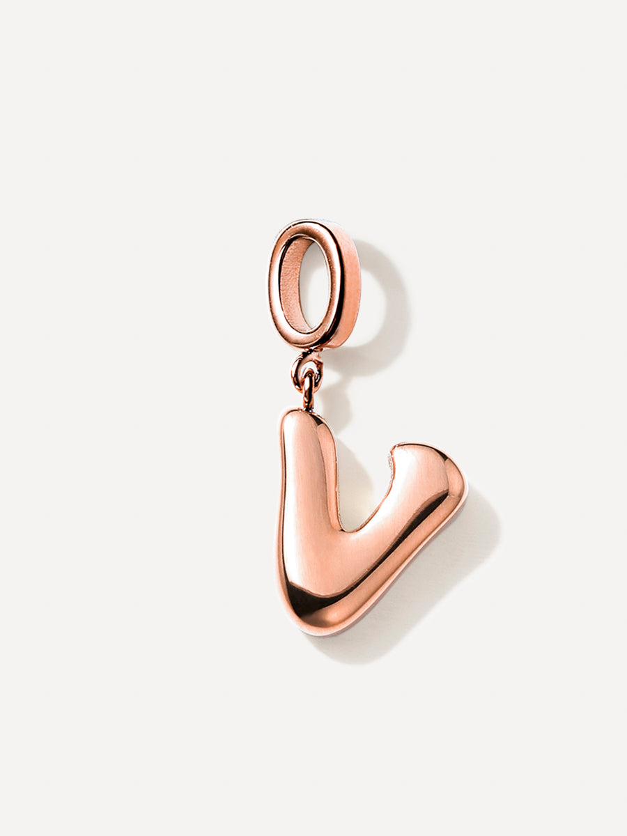 Puffy Letter Charm