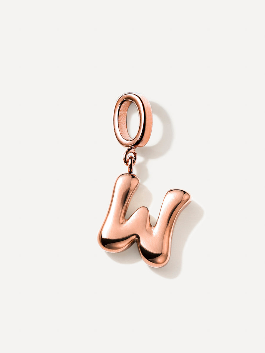 Puffy Letter Chain Charms