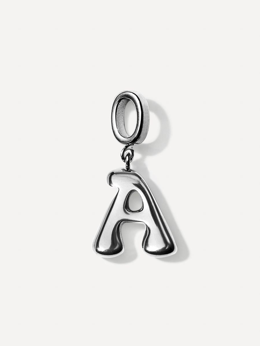 Puffy Letter Chain Charms