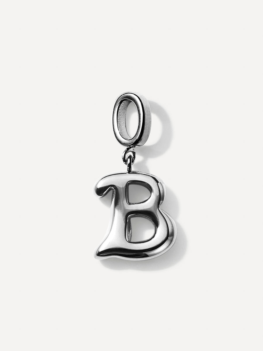 Puffy Letter Chain Charms